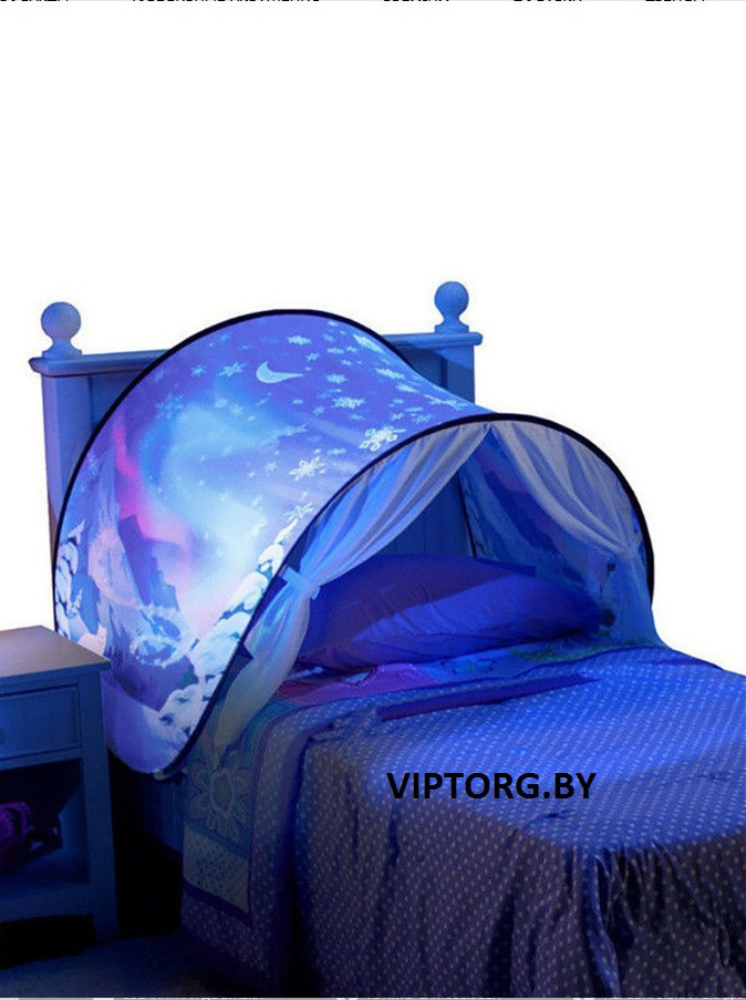 Детская палатка для сна Dream Tents (Палатка мечты) Снежинки. - фото 4 - id-p148302885