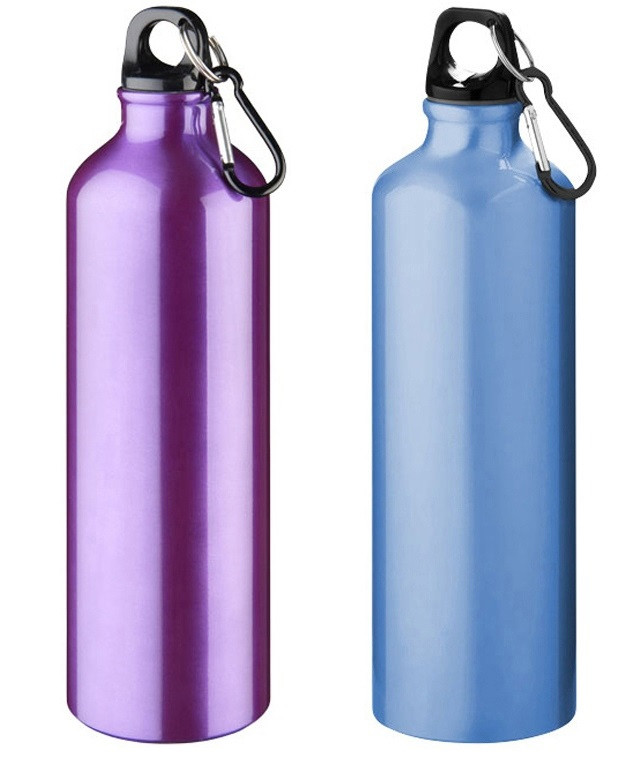 ОПТ Бутылка «Pacific» с карабином Голубой и Пурпурный цвет - фото 1 - id-p148333834