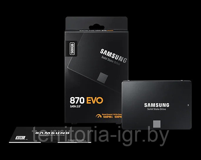 SSD-накопитель 870 EVO SATA 2.5" SSD 500 ГБ MZ-77E500BW Samsung - фото 2 - id-p148346992