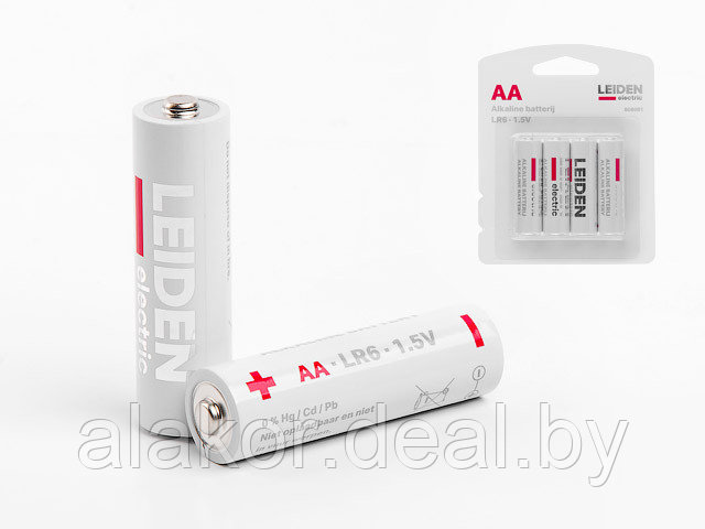 Батарейка LEIDEN ELECTRIC AA LR6 1,5V alkaline 4шт./уп.