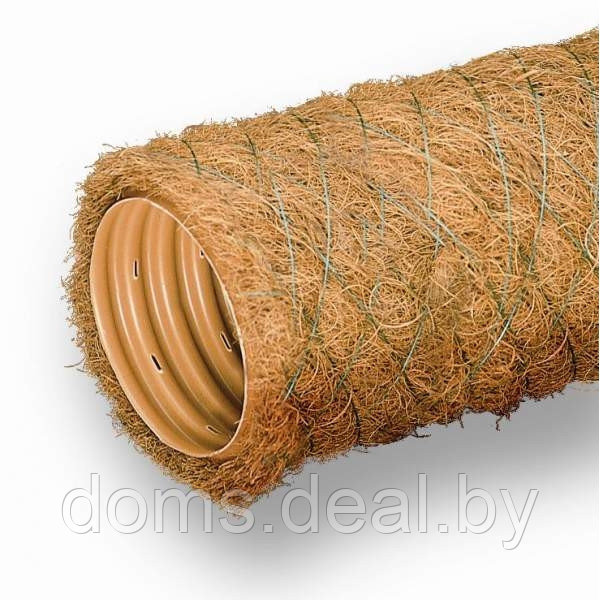 Дренажная труба в кокосовом волокне из ПНД Ø90 мм Агросток Ø90 мм - фото 1 - id-p136124607