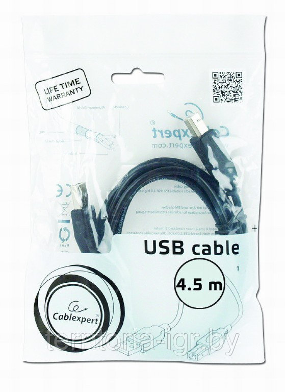 Кабель USB 2.0 Am-Bm CCF-USB2-AMBM-15 4.5м. Сablexpert