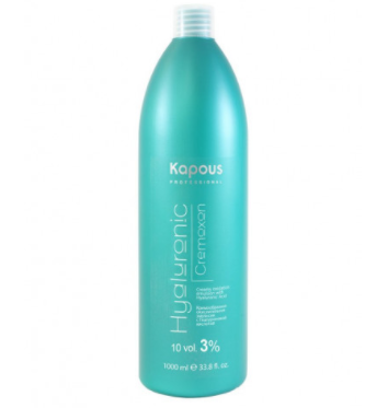 Кремообразная окислительная эмульсия с гиалуроновой кислотой Kapous Hyaluronic Cremoxon 3%, 1000 мл