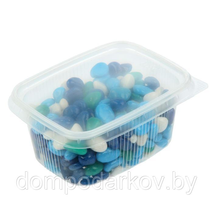 Галька для аквариума (5-10 мм) голубая-синяя-белая-бирюзовая, 350 г - фото 2 - id-p148381446