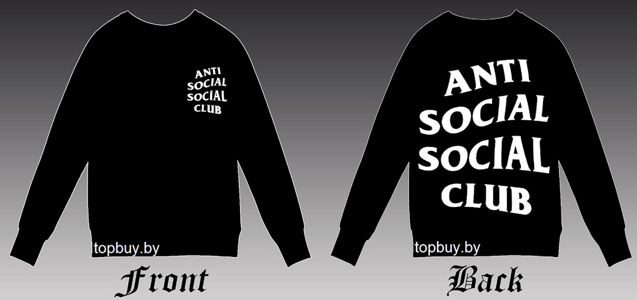 Свитшот с принтом Anti Social Social Club
