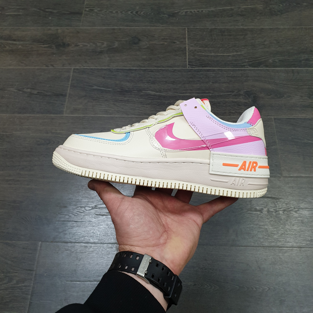 Кроссовки Nike Air Force 1 Shadow Low Beige Violet Pink