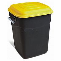 Контейнер для мусора 50л жёлтая крышка TAYG (412011)