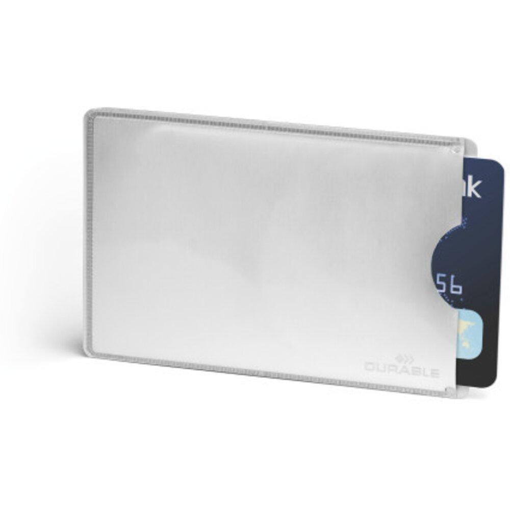Карман для кредитной карты с защитой RFID SECURE, серебристый. Цена за 1 шт., арт. 8900-23(работаем с юр