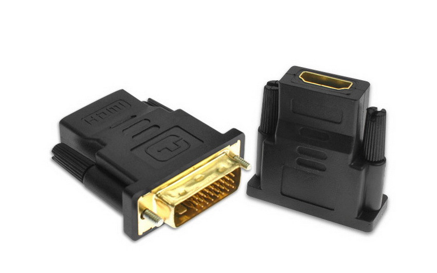 Адаптер - переходник DVI - HDMI, папа-мама, черный 555514, фото 1