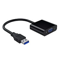 Адаптер - переходник USB3.0 - VGA, черный 555532