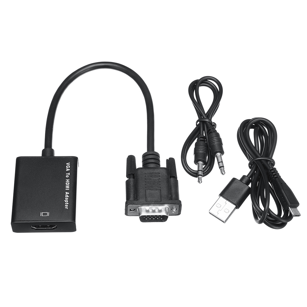 Адаптер - переходник VGA - HDMI PRO PLUS, черный 555534