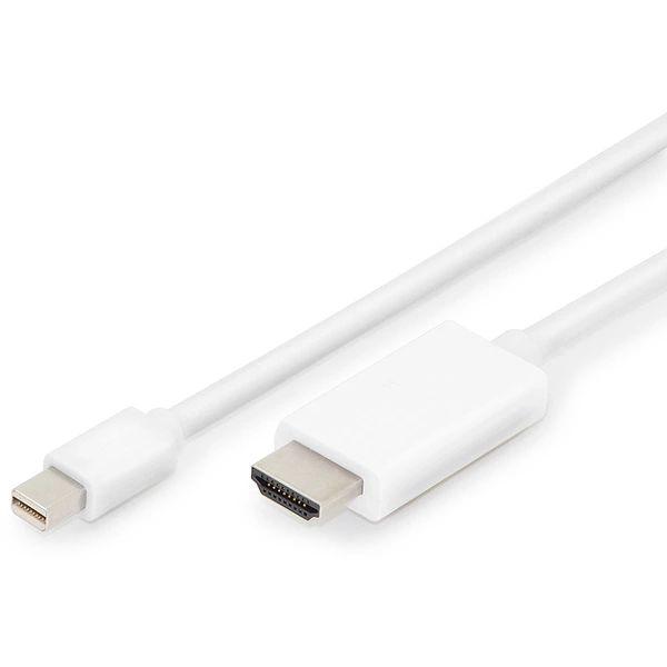Кабель Mini DisplayPort - HDMI 4K, папа-папа, 1,8 метра, белый 555154