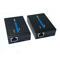 Удлинитель сигнала HDMI по витой паре RJ45 (LAN) до 60 метров, активный, FullHD 1080p, комплект, черный 555575