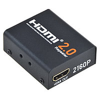 Репитер - повторитель - усилитель сигнала HDMI2.0 4K 3D, до 60 метров, активный, черный 555581