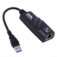 Адаптер - переходник USB3.0 - RJ45 (LAN) до 1000 Мбит/с, черный 555614