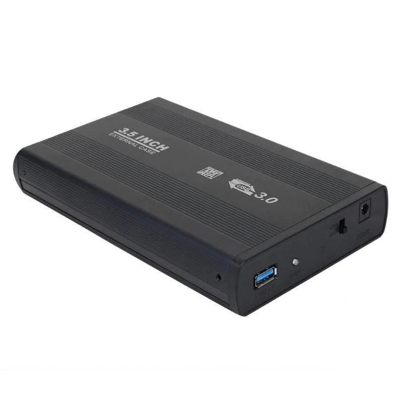 Внешний корпус - бокс SATA - USB3.0 для жесткого диска SSD/HDD 3.5”, алюминий, черный 555638
