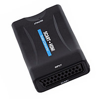 Адаптер - переходник SCART - HDMI, черный 555654