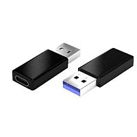 Адаптер - переходник OTG USB3.1 Type-C - USB3.0, ver.01, черный 555664