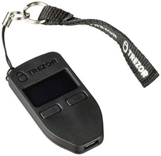 Аппаратный кошелек для криптовалюты Trezor One, черный / белый 555803