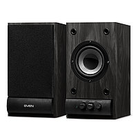 Акустика SVEN SPS-608 2.0 6Вт, 80-18000Ghz, Дерево, Black 555280