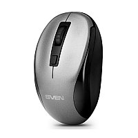 Мышь беспроводная оптическая SVEN RX-255W, 800-1600dpi, 4кн. 1кол., черно-серый 555292