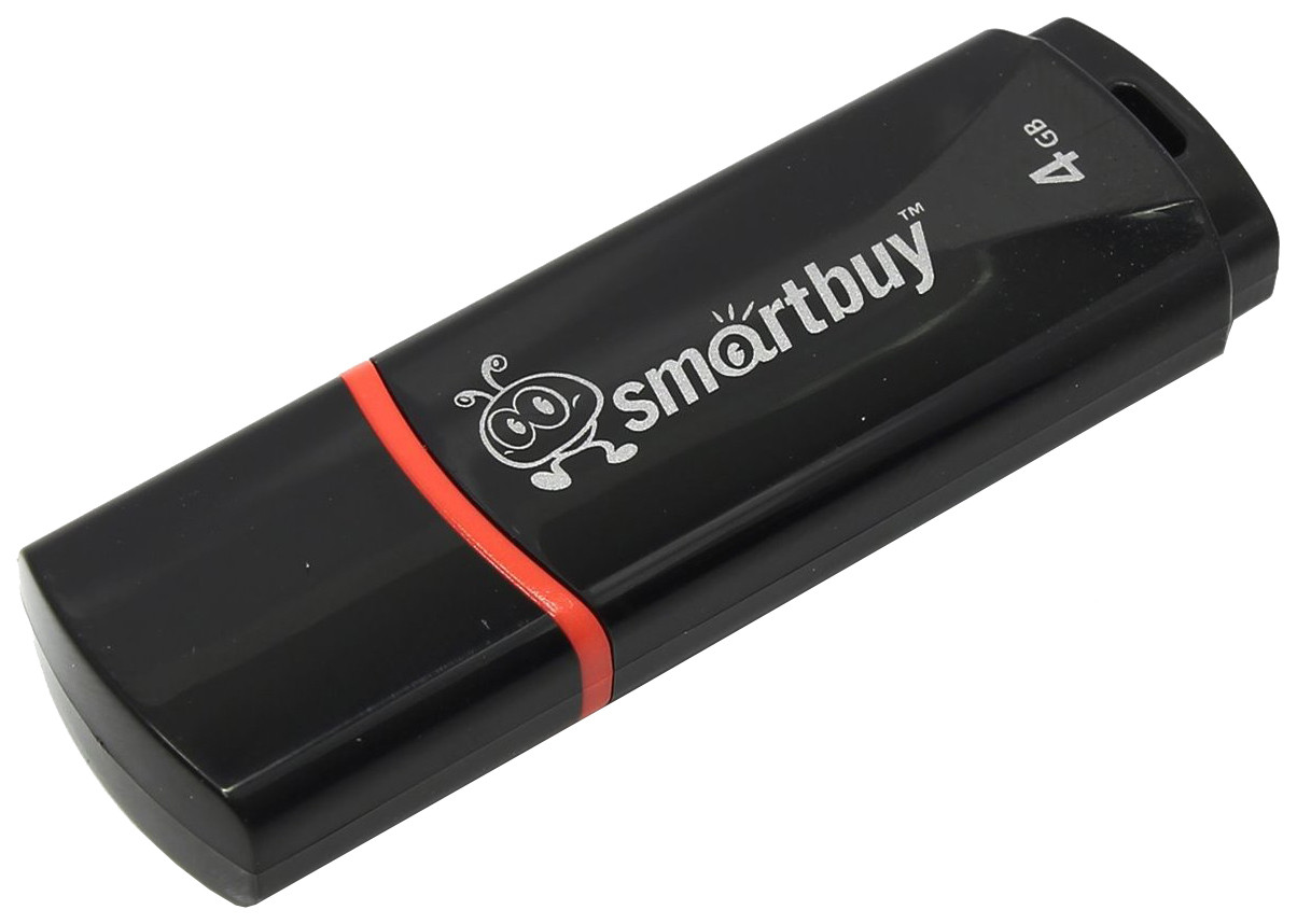 Флешка 64Gb SmartBuy Crown (SB64GBCRW-K), USB 2.0, черный 555301