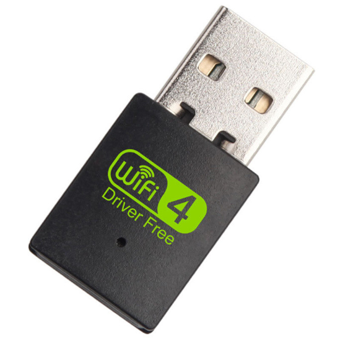 Адаптер - беспроводной Wi-Fi-приемник USB2.0, до 300 Мбит/с (Free Driver) 555318