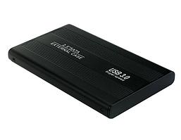 Внешний корпус - бокс SATA - USB3.0 для жесткого диска SSD/HDD 2,5”, алюминий, черный 555377