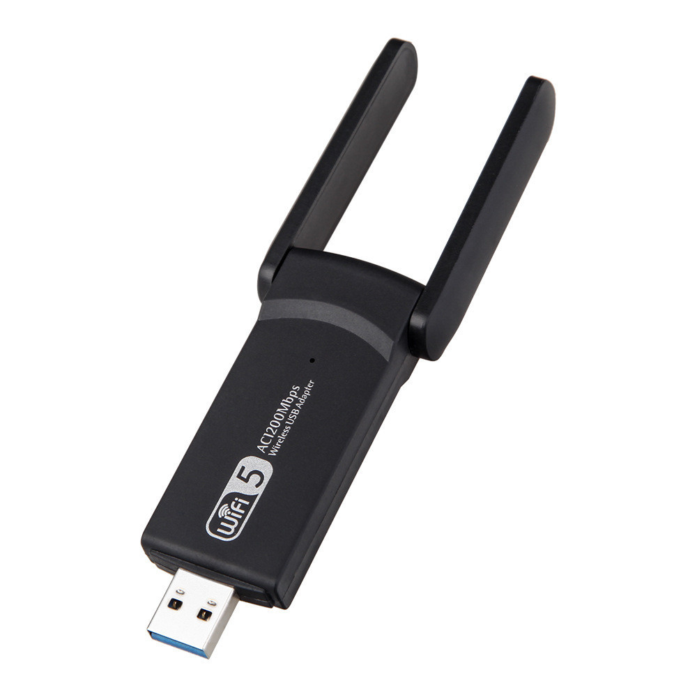 Адаптер - беспроводной Wi-Fi-приемник USB3.0, две антенны, до 1200 Мбит/с, двухдиапазонный - 2.4GHz/5.8GHz - фото 1 - id-p146635943