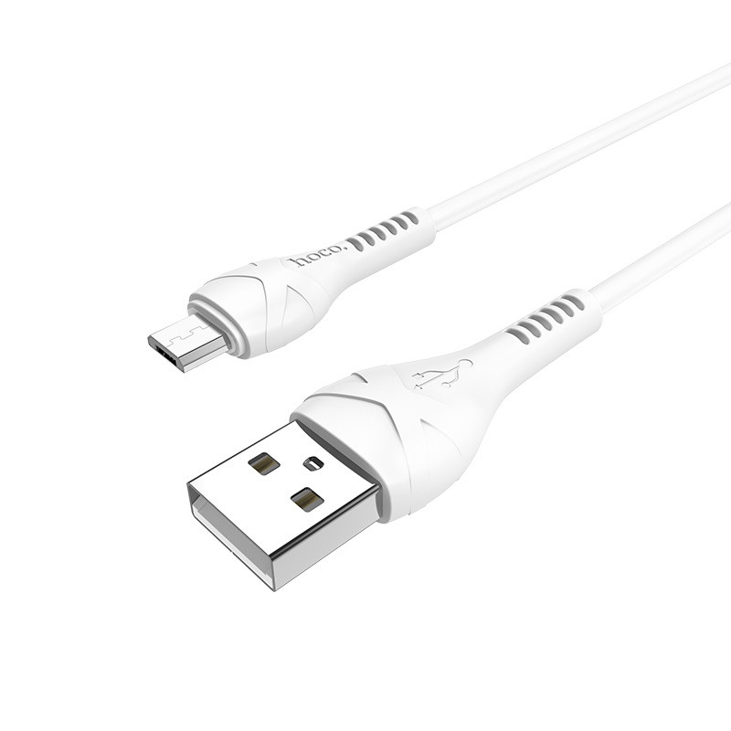 Зарядный USB дата кабель HOCO X37 MicroUSB, 2.4A, 1м, белый 555838, фото 1