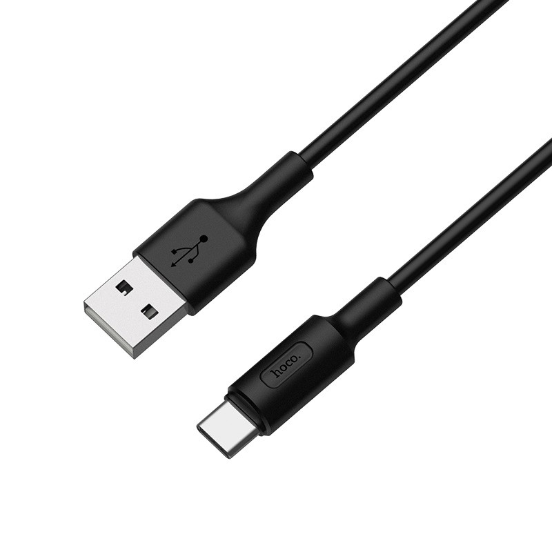 Зарядный USB дата кабель HOCO X25 Type-C, 3.0A, 1м, черный 555844