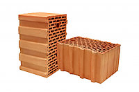 Блок керамический поризованный пустотелый паз гребень 10,7NF Размер 380*250*219 Коэфф.пересчета 10,669