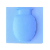 Настенная силиконовая ваза для цветов Magic Vase, многоразовая Синяя