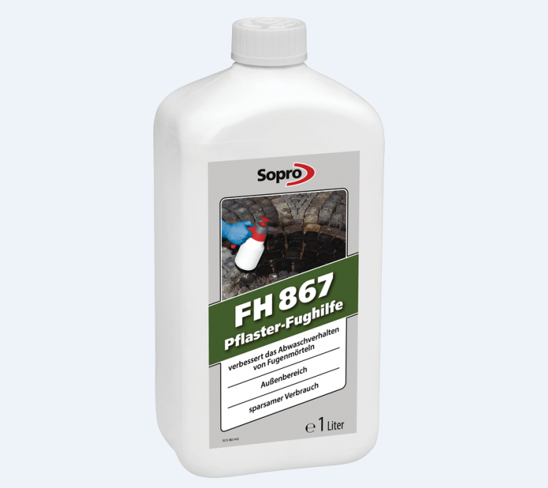 Средство Sopro FH 867 для смывания затирки с брусчатки, 1 литр - фото 1 - id-p148448390