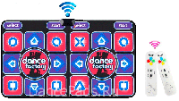 Беспроводной танцевальный коврик для двоих Dance Factory Double Wireless (ТВ/ПК) 32 бит (русское меню к ТВ)