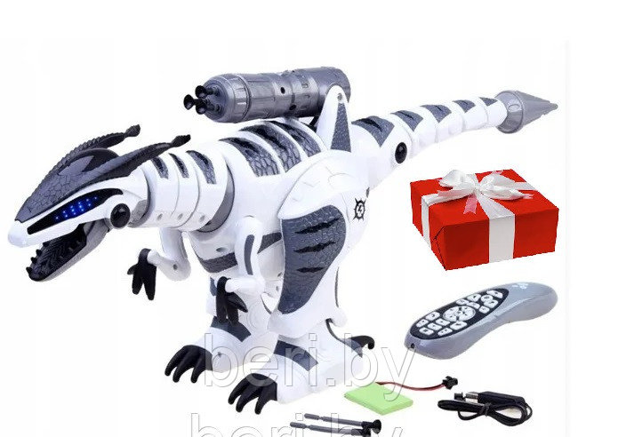 ZYB-B2855 Робот-динозавр "Тирекс", на пульте управления, р/у, свет, звук, стреляет, аккумулятор - фото 1 - id-p144568534