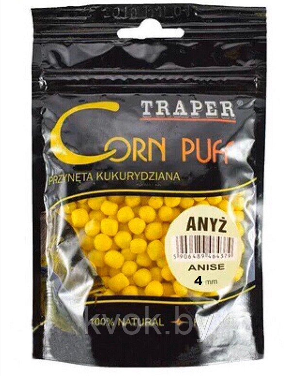 Насадка TRAPER Corn Puff "Anyz" Анис 4мм - фото 1 - id-p148449013