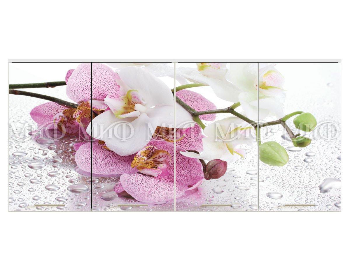 Кухня Орхидея сиреневая 1,6 м - Белый глянец / Сиреневый металлик - фото 3 - id-p148473461