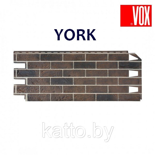 Цокольный сайдинг VOX New Solid Brick, YORK
