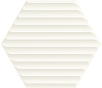 Woodskin bianco hexagon str B 19.8*17.1