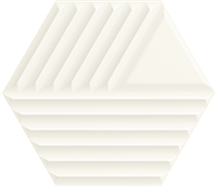 Woodskin bianco hexagon str C 19.8*17.1