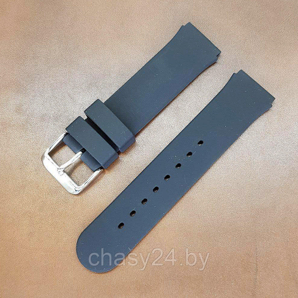 Ремешок резиновый чёрного цвета для часов 18 мм BC103-18 - фото 1 - id-p148492974