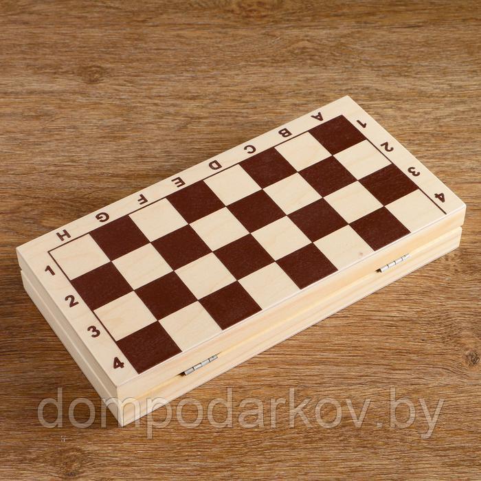 Шахматы (доска дерево 29х29 см, фигуры пластик, король h=7 см) - фото 2 - id-p148493081