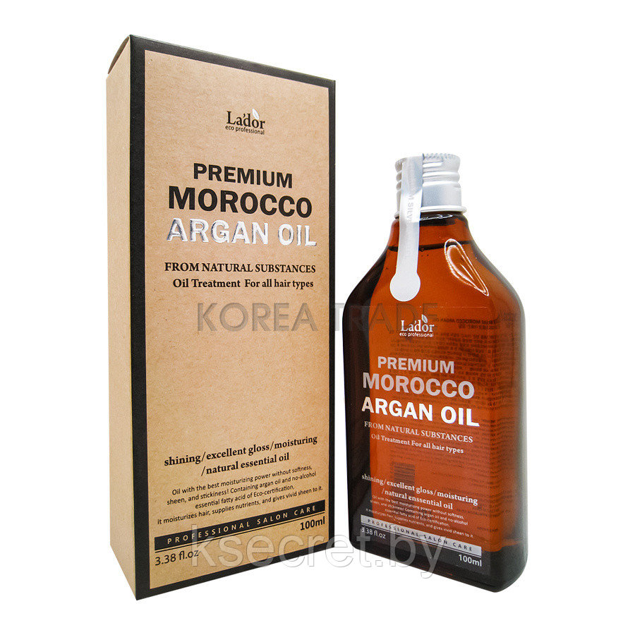Аргановое масло для волос LA'DOR PREMIUM MOROCCO ARGAN OIL 100мл - фото 3 - id-p148511555