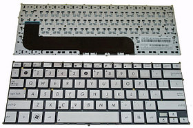 Клавиатура ноутбука ASUS Zenbook Ux21e серебристая
