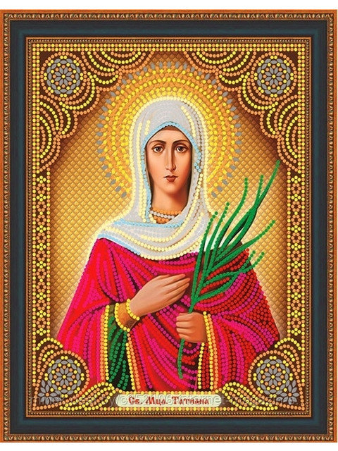Алмазая мозаика икона "Св. Мца. Татьяна" на подрамнике
