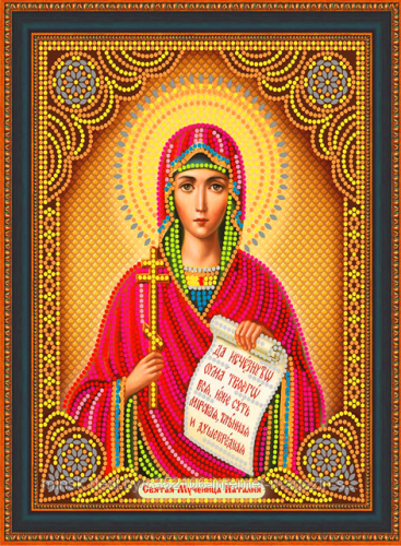 Алмазая мозаика икона "Святая Наталья" на подрамнике