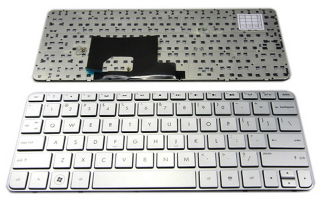 Клавиатура ноутбука HP Mini 210-2000 серебристая - фото 1 - id-p148469641