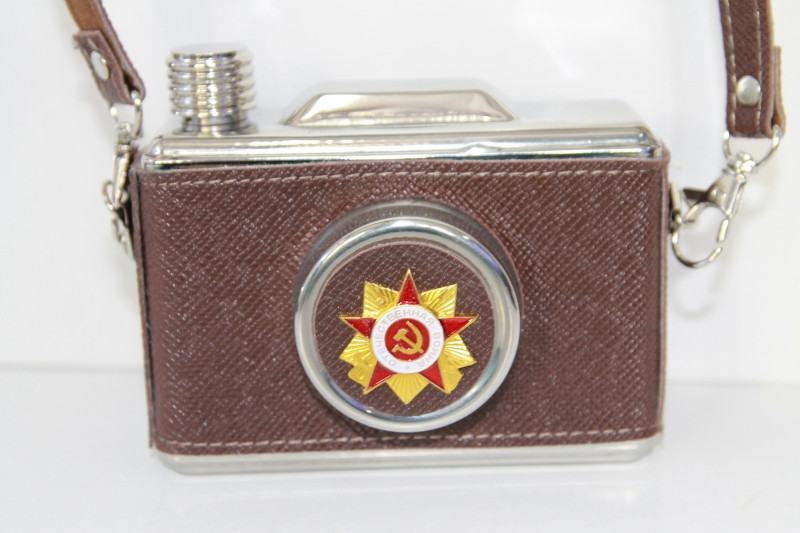 Фляга с символикой Красной Армии (надпись «Отечественная война») - фото 1 - id-p6903127