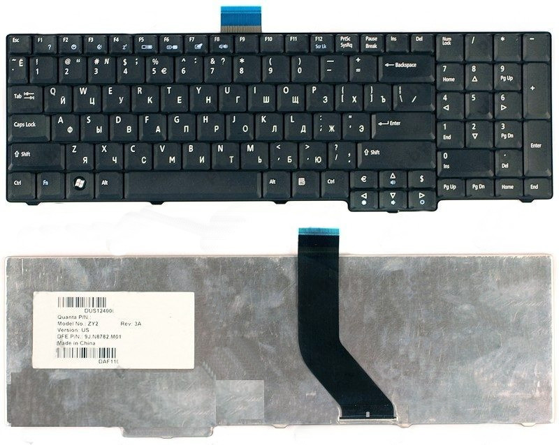 Клавиатура ноутбука ACER Aspire 6930 с длинным шлейфом